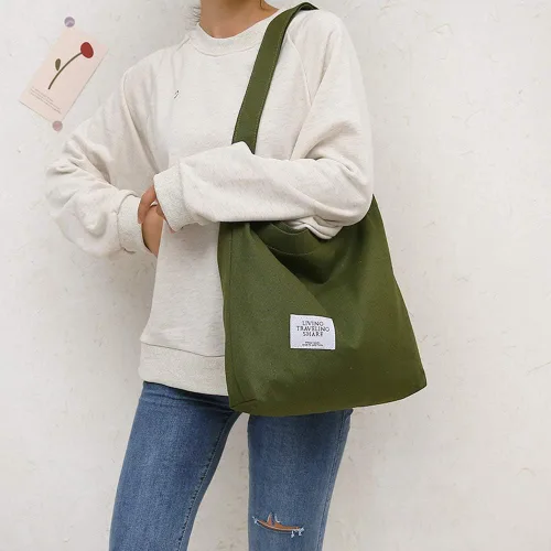 Miniatura 63 de Covelin - Bolsa de hombro informal de lona para mujer, estilo bohemio y retro, bolsa de mano, bolso cruzado, tamaño grande