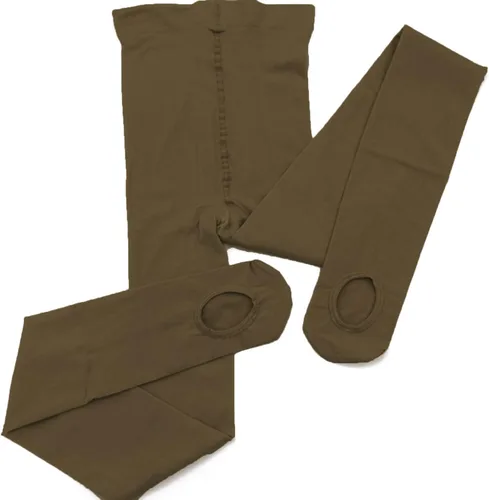 Miniatura 3 de DANCEYOU Mallas de baile para mujer, 2 pares de mallas de ballet convertiblescon pies para niñas, leggings opacos para niños pequeños, niños