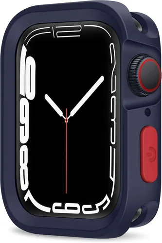 Miniatura 24 de Carcasa resistente compatible con Apple Watch Case de 1.77 pulgadas y 1.73 pulgadas, Series 9/8/7/6/5/4/SE3/2/1, funda protectora de poliuretano