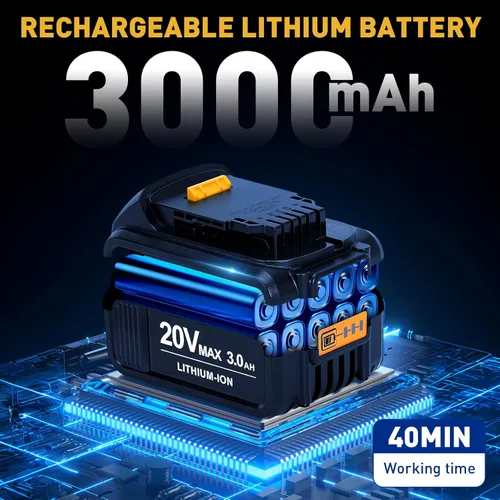 Miniatura 5 de Mini motosierra inalámbrica para batería Dewalt 20V MAX, 8" y 6" 2-EN-1 motosierra eléctrica sin escobillas de 400W con baterías de 3000mAh y sierra