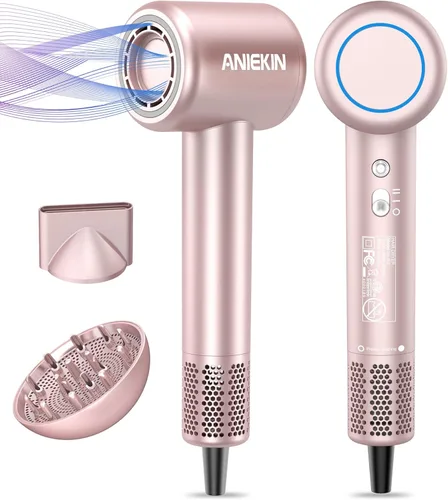 Miniatura 11 de Secador de Pelo, Secador de Pelo Iónico de Alta Velocidad y Bajo Ruido para Secado Rápido, Regalos de Cumpleaños y Navidad para Mujeres, Hombres