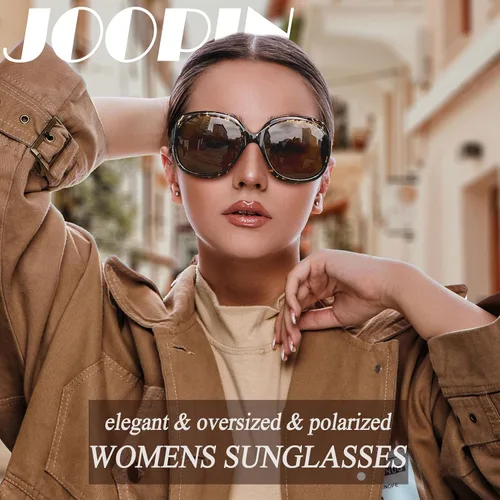 Miniatura 178 de Joopin Lentes de sol de gran tamaño para mujer, polarizados, grandes, para conducción, protección UV, grandes sombras