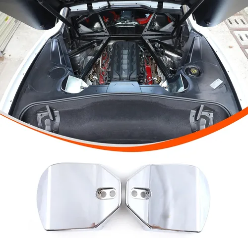 Miniatura 12 de Cubiertas de torre de puntal trasero compatibles con Chevrolet Corvette C8 2020-2023, cubierta de panel de protección de impactos de plástico ABS