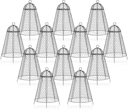 Miniatura 8 de boldworks Cloches de Jardín para Plantas, Jaulas de Alambre de Pollo para Proteger de Animales al Aire Libre, Extra Grandes, Resistente a