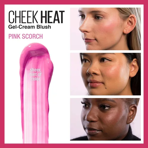 Miniatura 2 de Maybelline Cheek Heat Rubor en Gel-Crema, Maquillaje Ligero, Sensación Transpirable, Toque Sutil de Color, Aspecto Natural, Acabado Luminoso, Sin