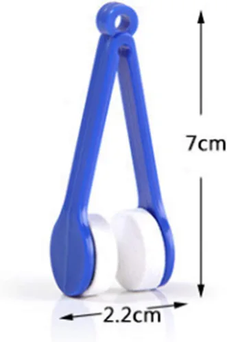 Miniatura 3 de LERORO 12 piezas de mini gafas de sol, gafas de microfibra limpiador de gafas de microfibra cepillo suave herramienta de limpieza mini gafas