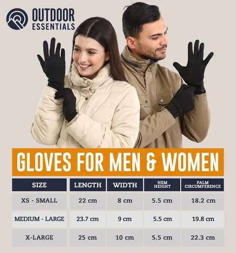 Miniatura 6 de Guantes para correr con pantalla táctil, forro térmico de invierno para clima frío para hombres y mujeres, guantes negros delgados, ligeros