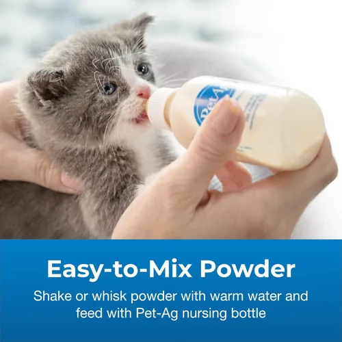 Miniatura 4 de PetAg Goat's Milk KMR - Polvo de reemplazo de leche para gatitos, 12 onzas, fórmula en polvo para gatitos con prebióticos, probióticos y vitaminas