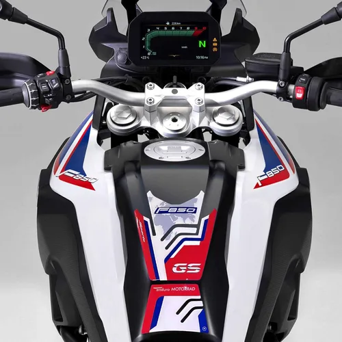 Miniatura 7 de labelbike - Adhesivo 3D para motocicleta, protección y decoración para depósito de combustible en resina compatible con BMW F850 GS 2018-2024, negro