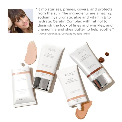 Miniatura 8 de PÜR MINERALS 4-in-1 Tinted Moisturizer With SPF 20 - Hydrating Face Moisturizer, Primer, & Foundation With Shea Butter, Aloe Vera & Vitamin B3
