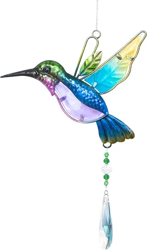 Miniatura 11 de WEISIPU Atrapasoles de cristal para ventanas – Prismas de bola de cristal de libélula, adorno de cristales colgantes para el hogar, jardín, oficina