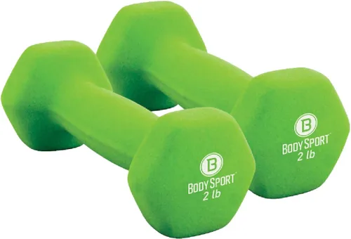 Miniatura 9 de Body Sport Neoprene Dumbbell Weight - Latex-Free, Strength Training Equipment for Home Fitness & Gym Workouts