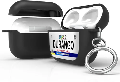 Funda protectora de silicona híbrida compatible con AirPods 3, AirPods de 3ª generación 2021 con llavero delgado de dos piezas a presión, color