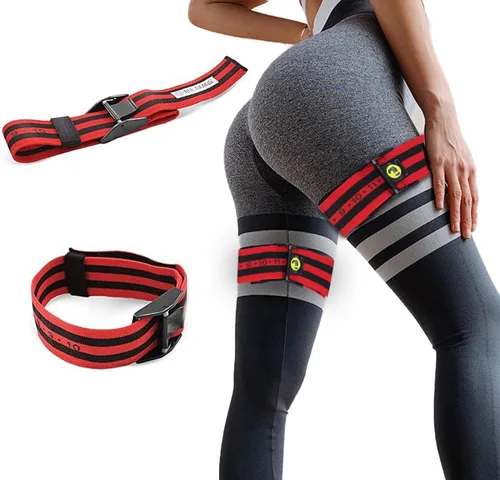 Bandas de restricción de flujo sanguíneo para mujeres y hombres, bandas de glúteos para construcción de glúteos, correas de entrenamiento de