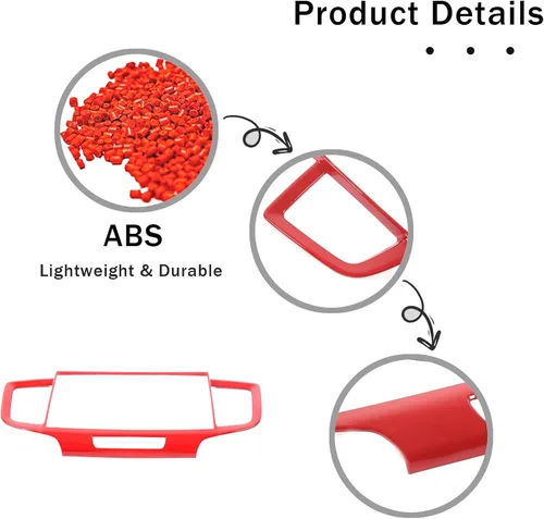 Miniatura 6 de Marco del Panel de Navegación del Tablero para Honda Pilot 2019-2022/ Ridgeline 2021-2023/ Passport 2019-2023, Material ABS Accesorios de Moldura