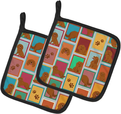 Miniatura 72 de Caroline's Treasures MLM1149PTHD - Juego de soportes para ollas de cocina resistentes al calor, almohadillas calientes para horno para cocinar