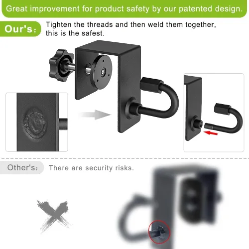 Miniatura 7 de Kipika Anclaje de puerta para bandas de resistencia, accesorio de anclaje de puerta resistente, anclajes de puerta para montaje de bandas de peso 1