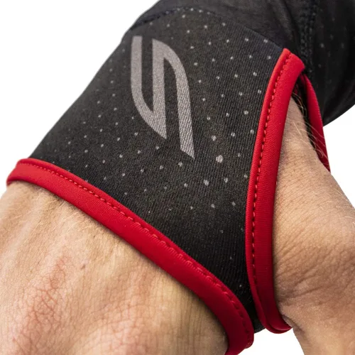 Miniatura 8 de Social Paintball SMPL - Almohadillas de protección para brazo y codo, color negro y rojo