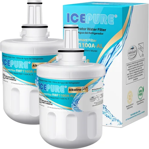 ICEPURE Filtro de agua alcalino DA29-00003G de repuesto para refrigerador Samsung DA29-00003A, DA29-00003B, Aqua-Pure Plus, HAFCU1, FMS-1 WSS-1