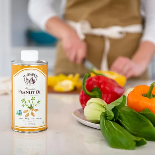 Miniatura 8 de La Tourangelle, Aceite de Maní Tostado, Tostado Lento Prensado por Expulsor para Sabor Rico, Perfecto para Cocinar y Hornear, Calor Medio-Alto, Sin