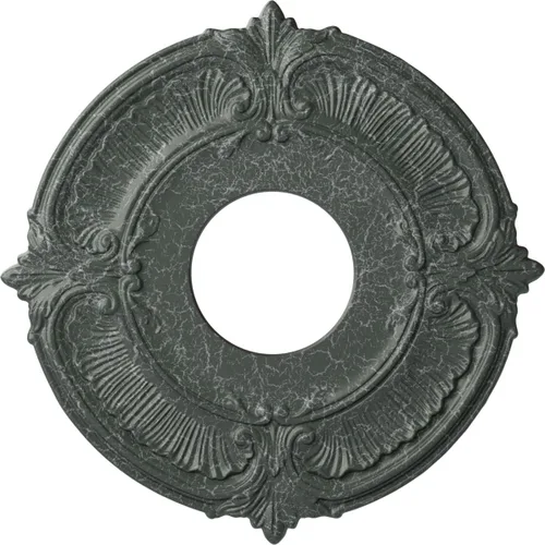 Miniatura 48 de Ekena Millwork CM12ATCGS Medallón de Techo Attica (Se Adapta a Doseles de hasta 3 1/2"), Pátina Verde Cobre Pintada a Mano