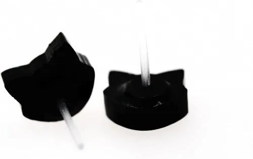 Miniatura 10 de Pendientes acrílicos cortados con láser sin metal en postes de plástico