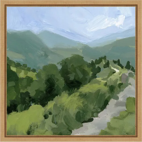 Miniatura 9 de Amanti Art Lienzo enmarcado para pared, 30 x 30 pulgadas, camino forrado de árbol I por Victoria Barnes, lienzo enmarcado para pared, obras de arte