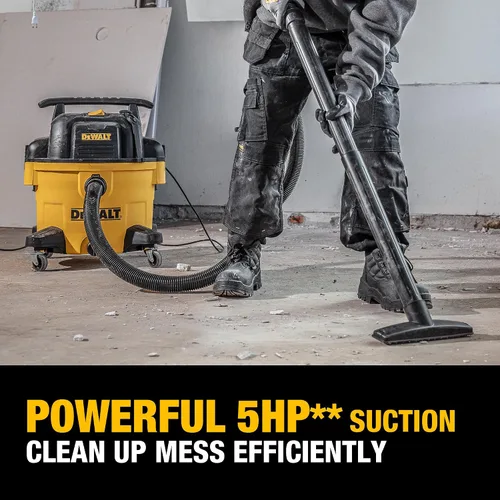 Miniatura 10 de DeWALT DXV09P - Aspiradora en húmedo y seco de 9 galones, color amarillo