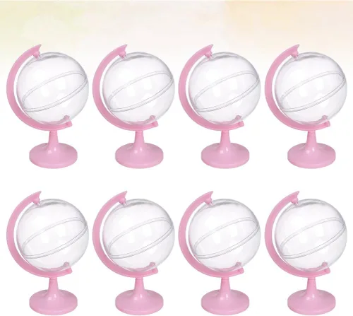 Miniatura 2 de 12 mini contenedores de caramelos de globo, cajas de plástico transparente para dulces, organizador de almacenamiento de dulces, estuche de dulces
