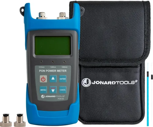 Miniatura 16 de Jonard Tools PON-55 Medidor de Potencia de Red Óptica Pasiva (-35 a +15 dBm) para BPON/EPON/GPON, Versión APC