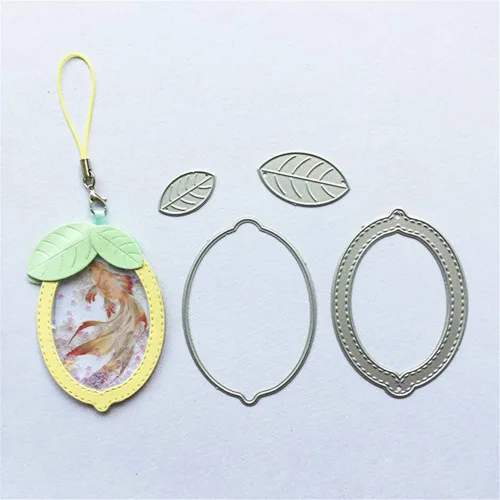 Miniatura 5 de Troqueles de anidación de metal para primavera y verano, plantillas de grabado en relieve de limón y naranja, troqueles de corte para hacer
