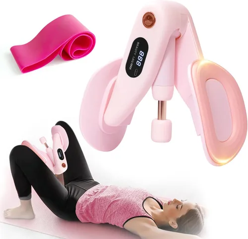 Miniatura 7 de QIUTONG Entrenador de Muslos 2026 Actualizado, Entrenador de Muslos de 10-78LB, Ejercitador de Muslos Internos LED, Dispositivos de Ejercicio