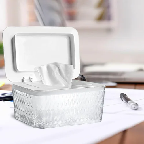 Miniatura 2 de Dispensador de toallitas húmedas para bebés, contenedor de toallitas húmedas de mayor capacidad, contenedor de toallitas para baño, mantiene