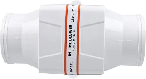 Miniatura 9 de NovelBee 12V 3 pulgadas eléctrico en línea ventilador de aire de sentina marina 130CFM