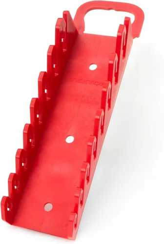 Miniatura 10 de TEKTON Soporte de llave combinada de 12 herramientas (rojo) ORG21212 Fabricado en Estados Unidos