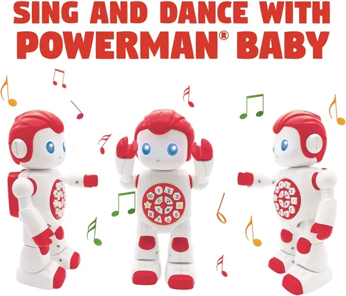 Miniatura 4 de LEXiBOOK Powerman primer juguete interactivo inteligente robot de aprendizaje para niños bailando juega música cuestionario números formas