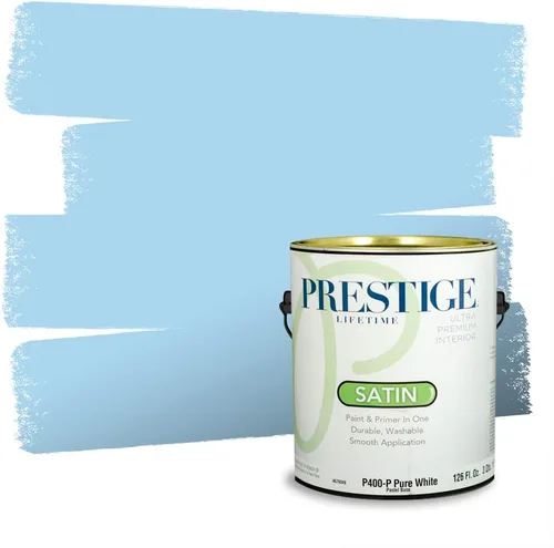 Miniatura 503 de Pintura Exterior + imprimación PRESTIGE, todo-en-uno, 1 galón, acabado mate, color comparable al Valspar* Royal Gray* VS151-Gris real