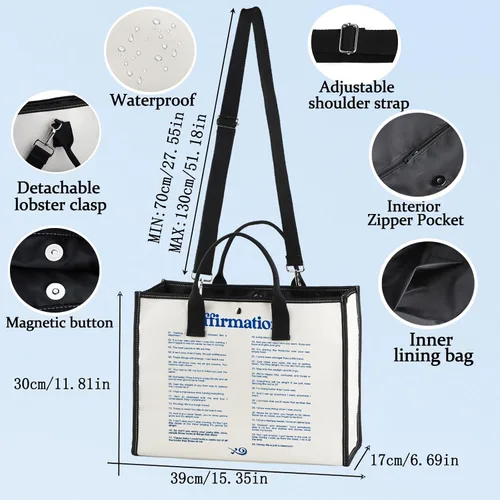 Miniatura 5 de BWWKTOP Bolsa de lona con letras de canciones, álbum de cantante, regalos inspirados en los fanáticos del cantante, bolsa de hombro para fanáticos