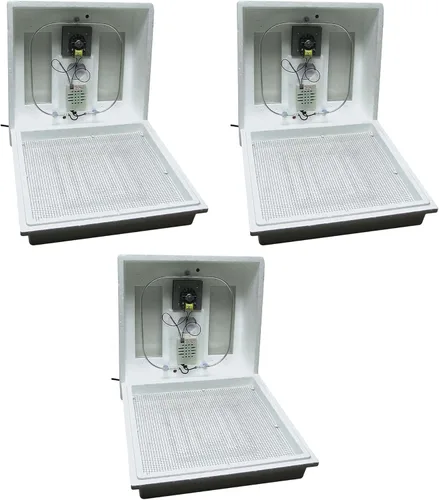 Miniatura 9 de Farm Innovators - Incubadora de aire circulado de 120 voltios y 40 vatios para hasta 48 huevos con pantalla digital fácil de leer y ventana de Aire