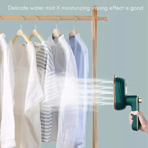 Miniatura 6 de Plancha rotativa y vaporizadora, mini plancha portátil 2 en 1, plancha de mano para ropa, planchado en seco y húmedo giratorio de 180 grados