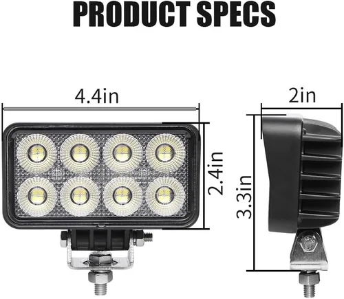 Miniatura 2 de 64 W Luzes de trabajo LED para tractor, 5600 Lms Luzes de trabajo LED para camión Luz de inundación para tractor de granja, camión de ingeniería