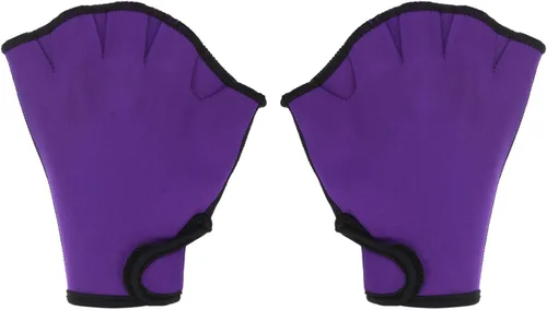 Miniatura 17 de PATIKIL Guantes de natación con malla, unisex, guantes de resistencia al agua, accesorios de entrenamiento para natación y buceo Negro