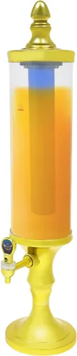 Dispensador de torre de cerveza de 3 litros con tubo de hielo y dispensador de cerveza de mesa ligera, 3.2 cuartos de galón /102 onzas, dispensador