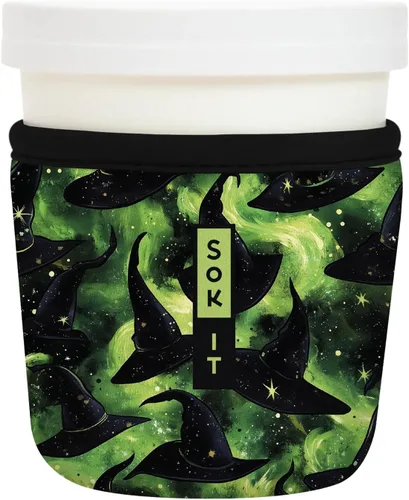 Miniatura 107 de Sok It IceCreamSok - Funda de neopreno aislada (flores abstractas, pintas de helado cónicas)