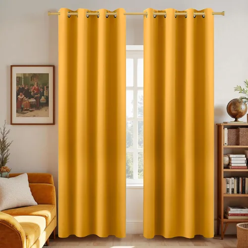 Miniatura 172 de Cortinas opacas de 72 pulgadas extra anchas para dormitorio, puerta corrediza de vidrio y patio, 2 paneles con ojales para oscurecer ventana grande