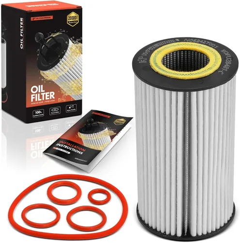 A-Premium Filtro de aceite de protección mejorada de 20 mil millas compatible con modelos Mercedes-Benz y Chrysler y Dodge y Freightliner: C230,