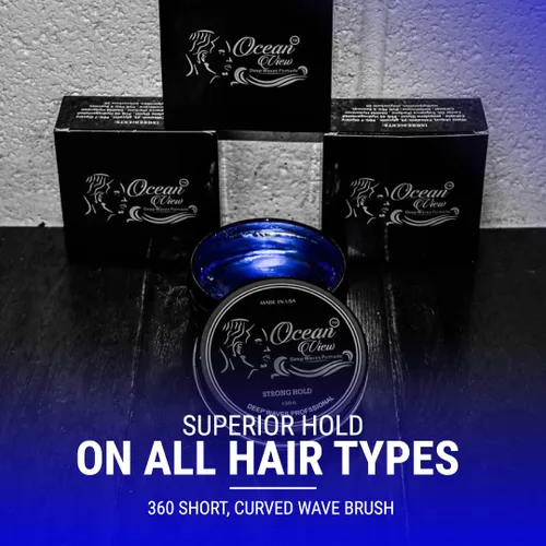 Miniatura 7 de OCEAN VIEW DEEP WAVES POMADE Cepillo ondulado 360 + grasa de ondas 360