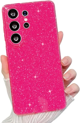 Miniatura 55 de MINSCOSE Compatible con Samsung Galaxy S22 Plus Case, Bonito Color Neón Brillante, con Purpurina Brillante Delgada Resistente a Golpes de Silicona