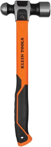 Miniatura 10 de Klein Tools H80332 - Martillo de pelota, cabeza de 32 onzas, mango antideslizante de fibra de vidrio que absorbe los golpes con agujero de sujeción