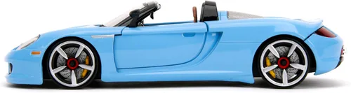Miniatura 4 de Pink Slips 1:24 W6 Porsche Carrera GT - Coche fundido a presión, juguetes para niños y adultos (azul claro)